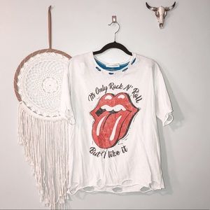 •daydreamer distressed Rolling Stones band tee•